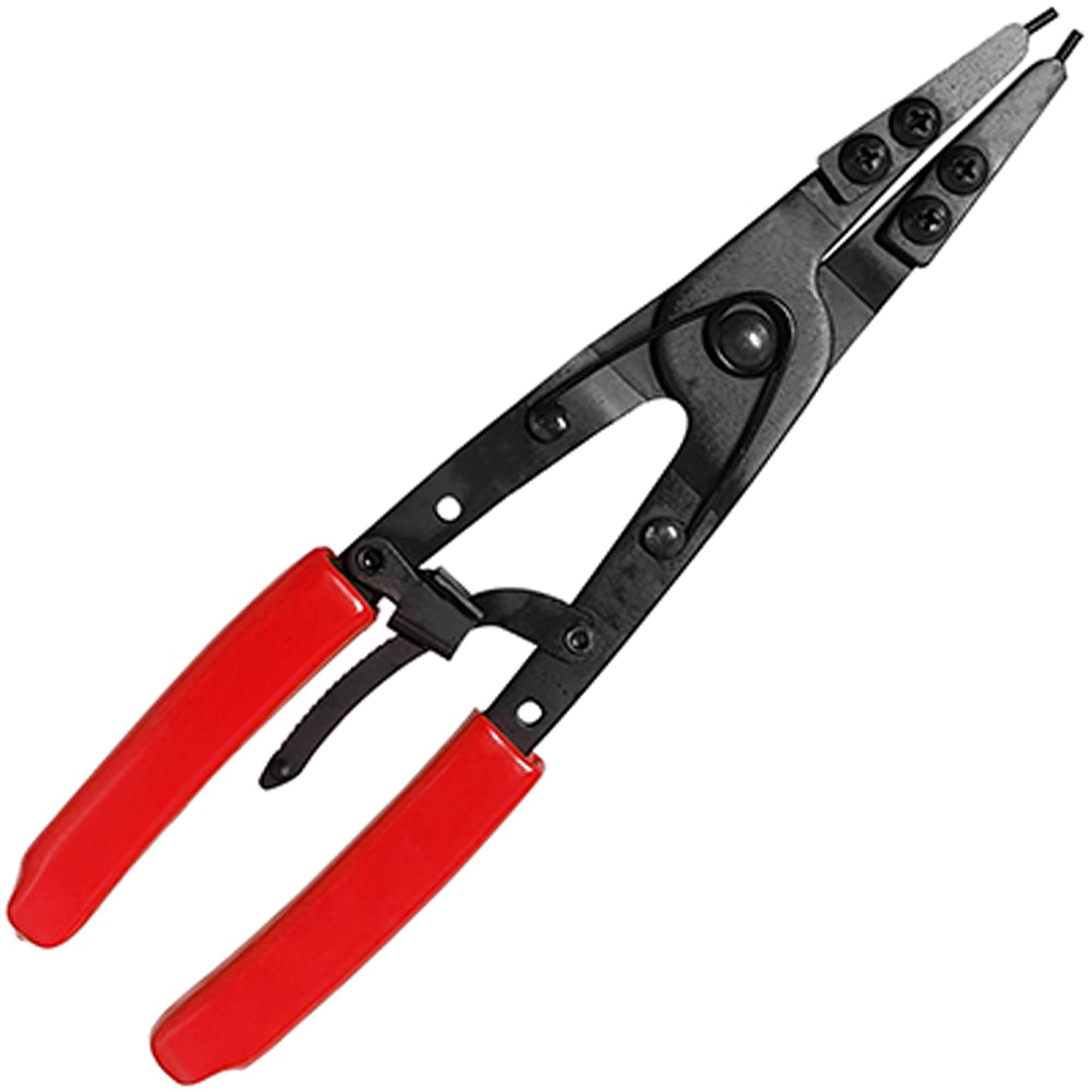 38700 Spindle Snap Ring Pliers, Internal External Heavy Duty Plier Circlip Installation Removal Red Automotive Tool Kit for Ford Pickups 2007 and