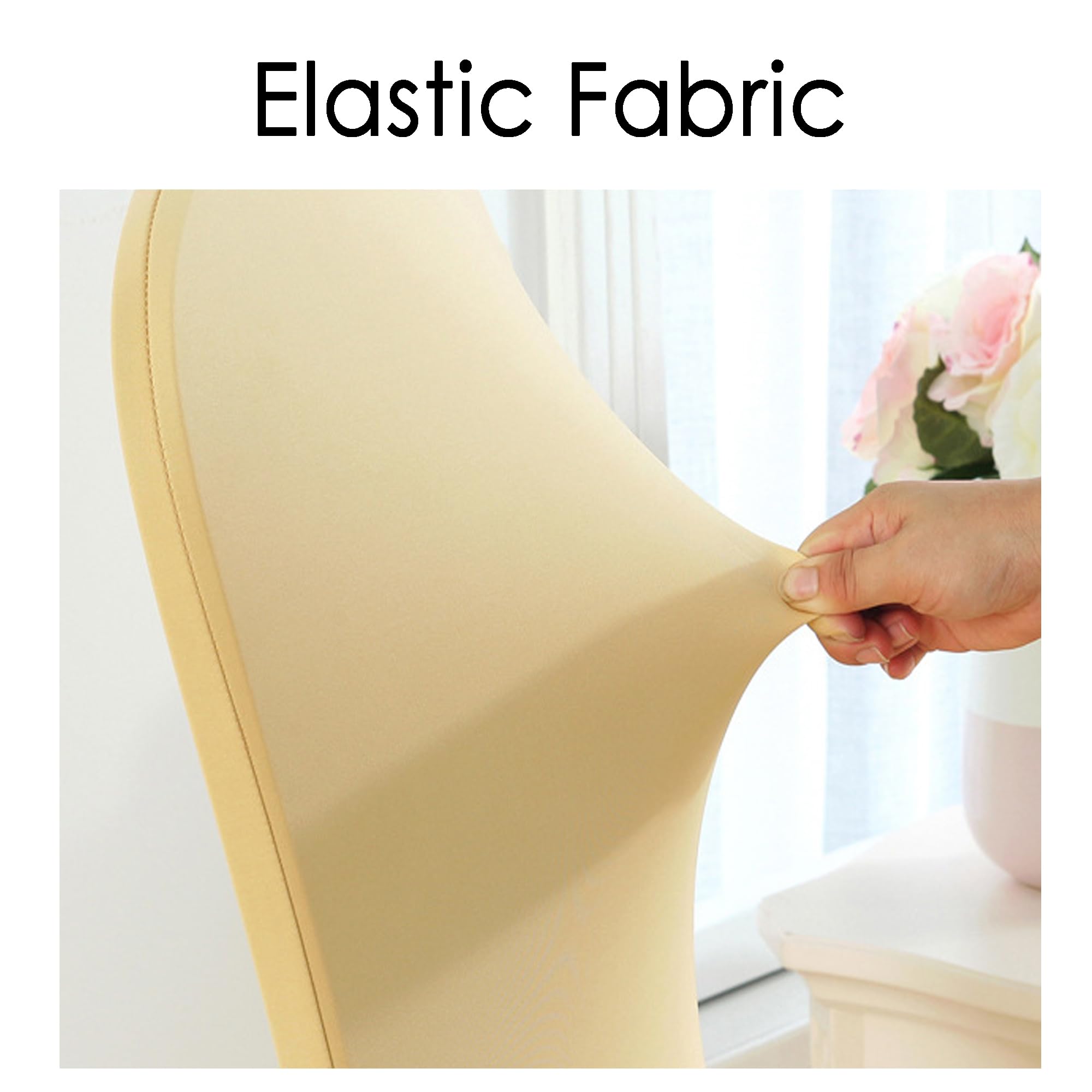 Lot de 20 housses de chaise extensibles pour salle à manger, décoration de mariage, hôtel, conférence, événement, blanc