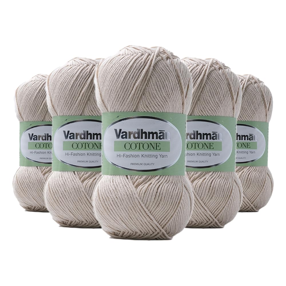 Vardhman Cotone Yarn - 6 Ply Cotton Acrylic -10