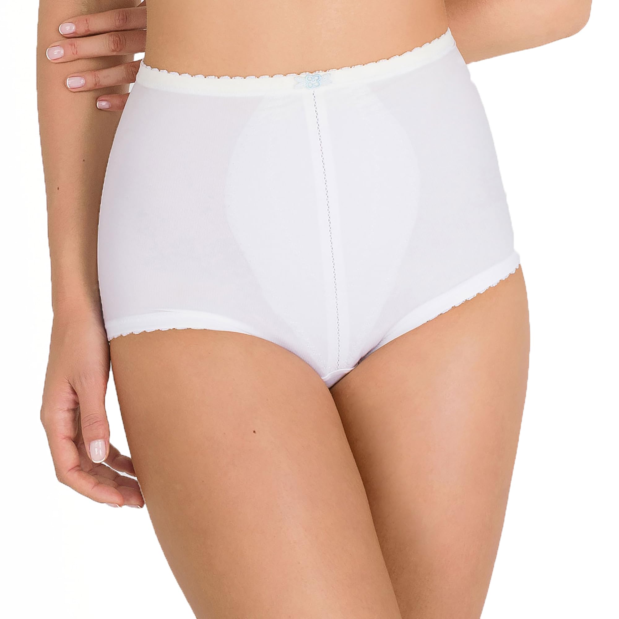 Playtex Women's I Can't Believe It's A Girdle - Brief Control Knickers, White - White, 46