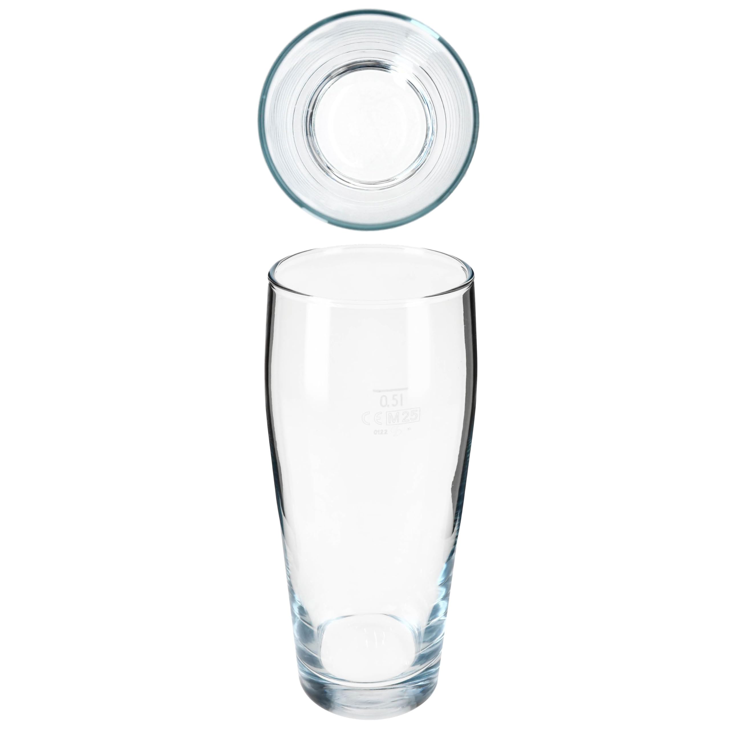 MamboCat 96er Set Willibecher 0,5 L geeicht I Biergläser aus klarem Glas mit Eichstrich I Trinkgläser für Bier, Wasser, Cocktails & Softgetränke ideal für Gastro, Bars & Restaurants