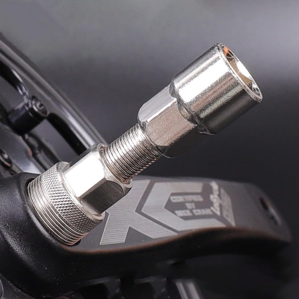Herramienta extractora de manivela de acero de alto carbono, removedor de pedalier CNC para cono cuadrado, kit de reparación de bicicletas con sombrero superior