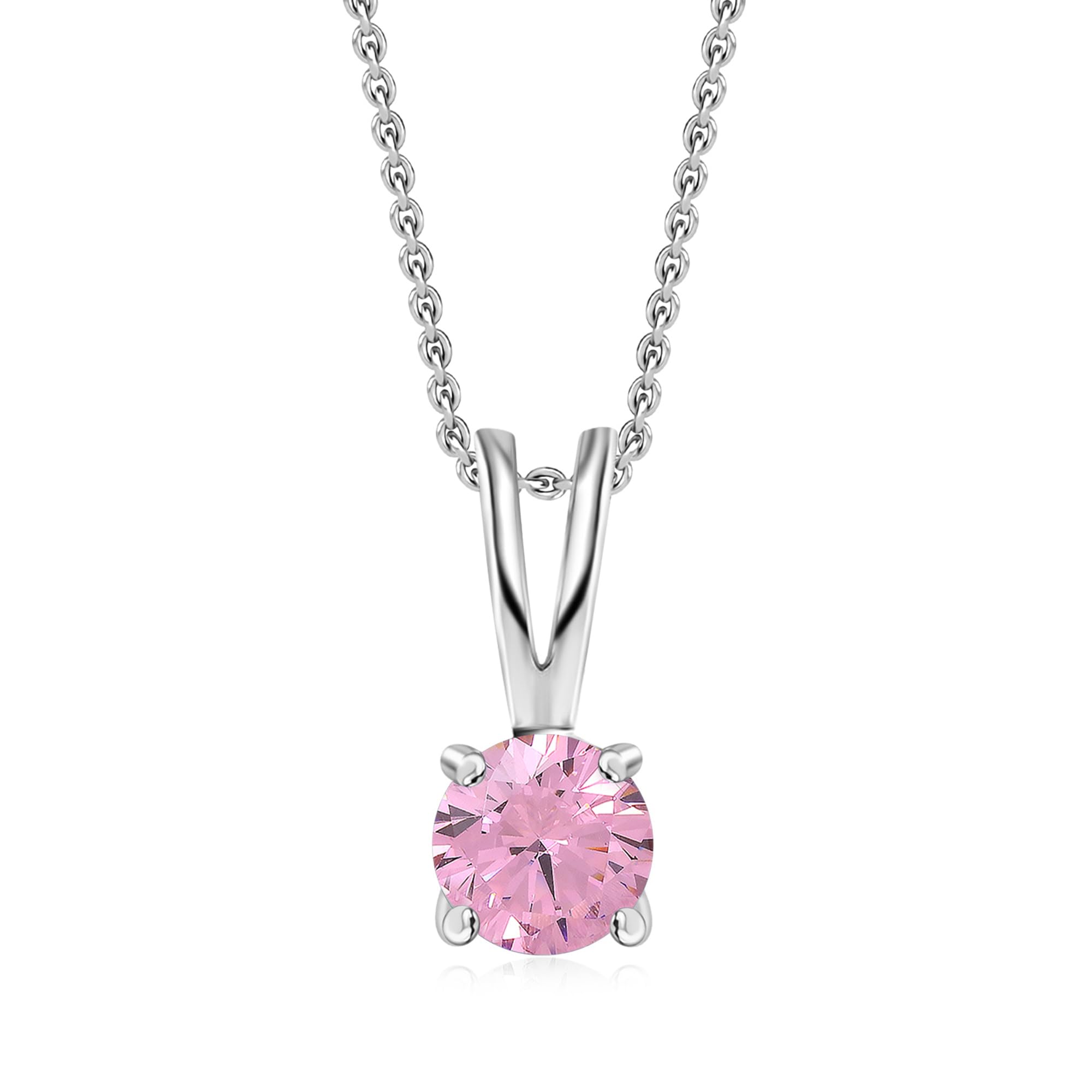 925 Silver American Diamond 1 Carat Solitaire Pendant with Chain for Women & Girls | With Certificate of Authenticity and 925 Stamp | Life-time Warranty*-image-35
