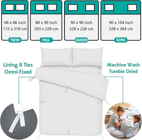 Miniatura 6 de Protector de edredón impermeable, protector de edredón para incontinencia, tamaño Queen, lavable, absorbe la humedad, funda de edredón impermeable