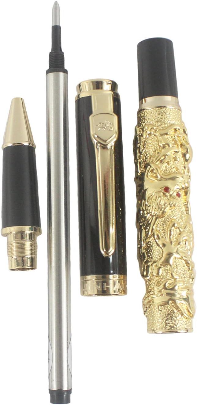 Collectible Auspicious Dragon Rollerball Pen - Gold
