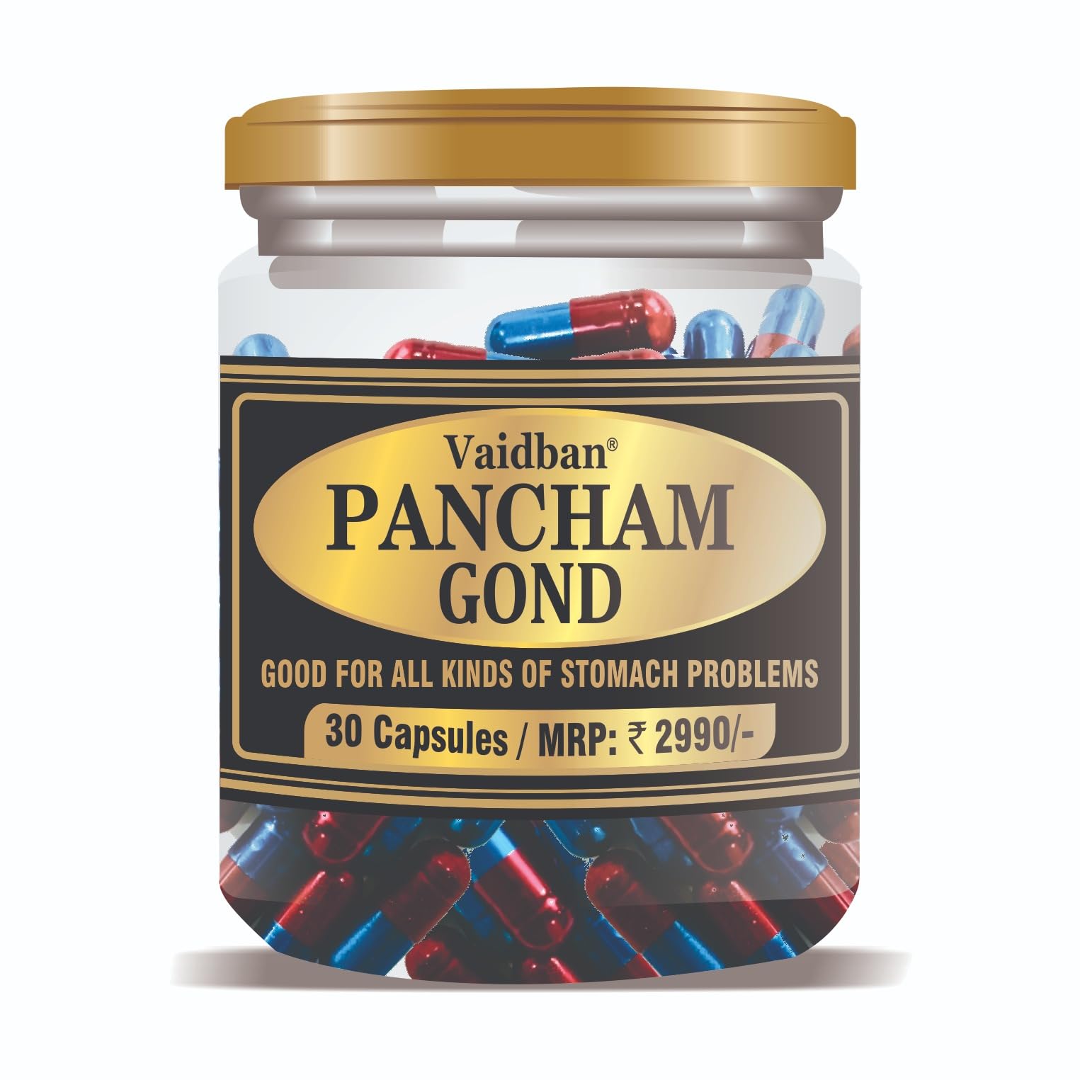Vaidban Pancham Gond (30 Capsule)- Weight Loss Slim belly herbal Ayurvedic Capsule for Men Women (B0C7ZJLRBL) Amazon Price History, Amazon Price Tracker