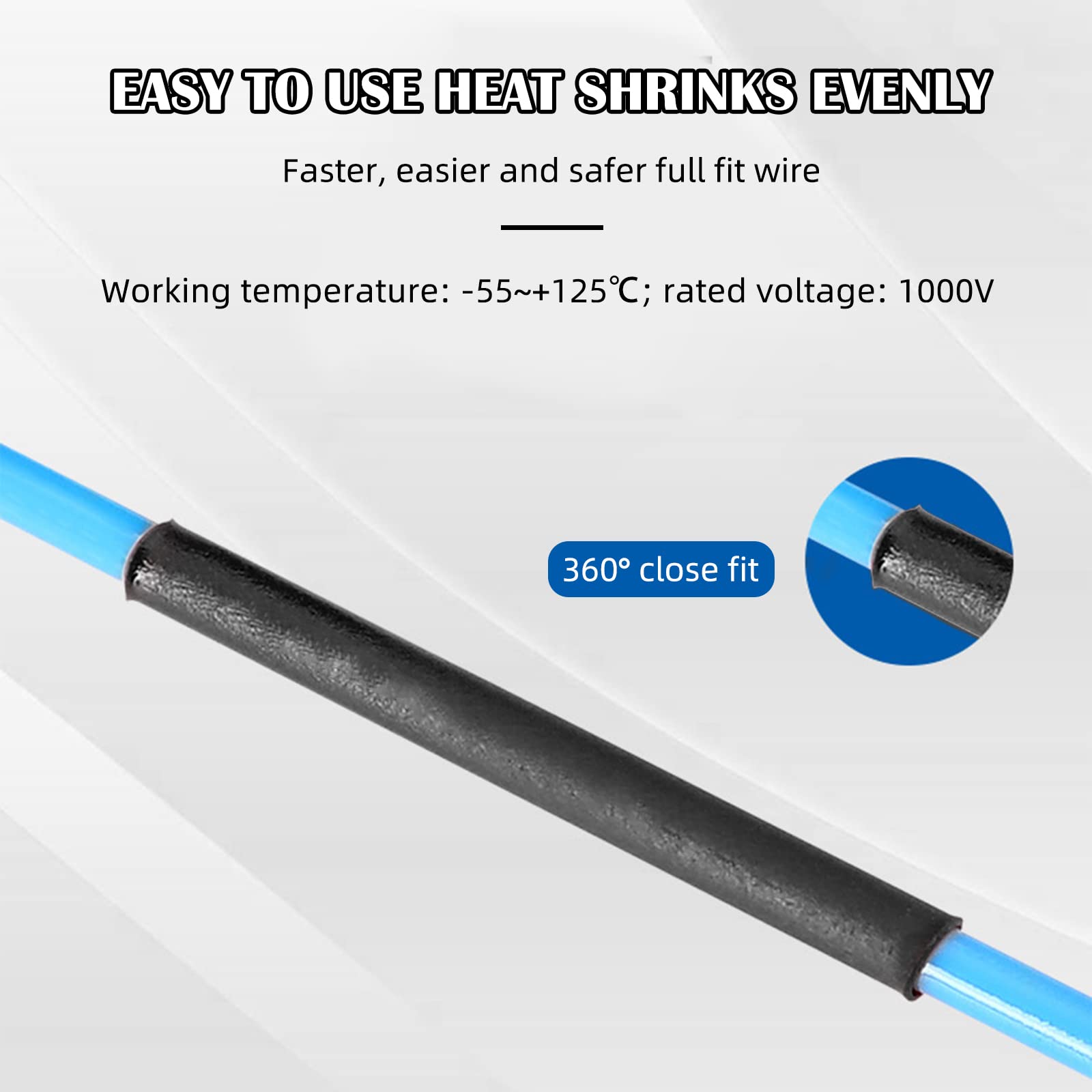 Tubo Termorestringente Bianco 2:1 Tubo Termorestringente Bianco - Diametro 2 Pollici (50mm), Rapporto 2:1, 8 Pollici Di Lunghezza Tubo Benzina Silicone - Foto 8