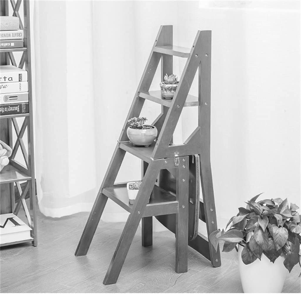 LUNEZY Sgabelli con gradini Sgabelli con gradini per Bambini Sedia Pieghevole Scaletta a Quattro gradini a Doppio Uso (Color : A)