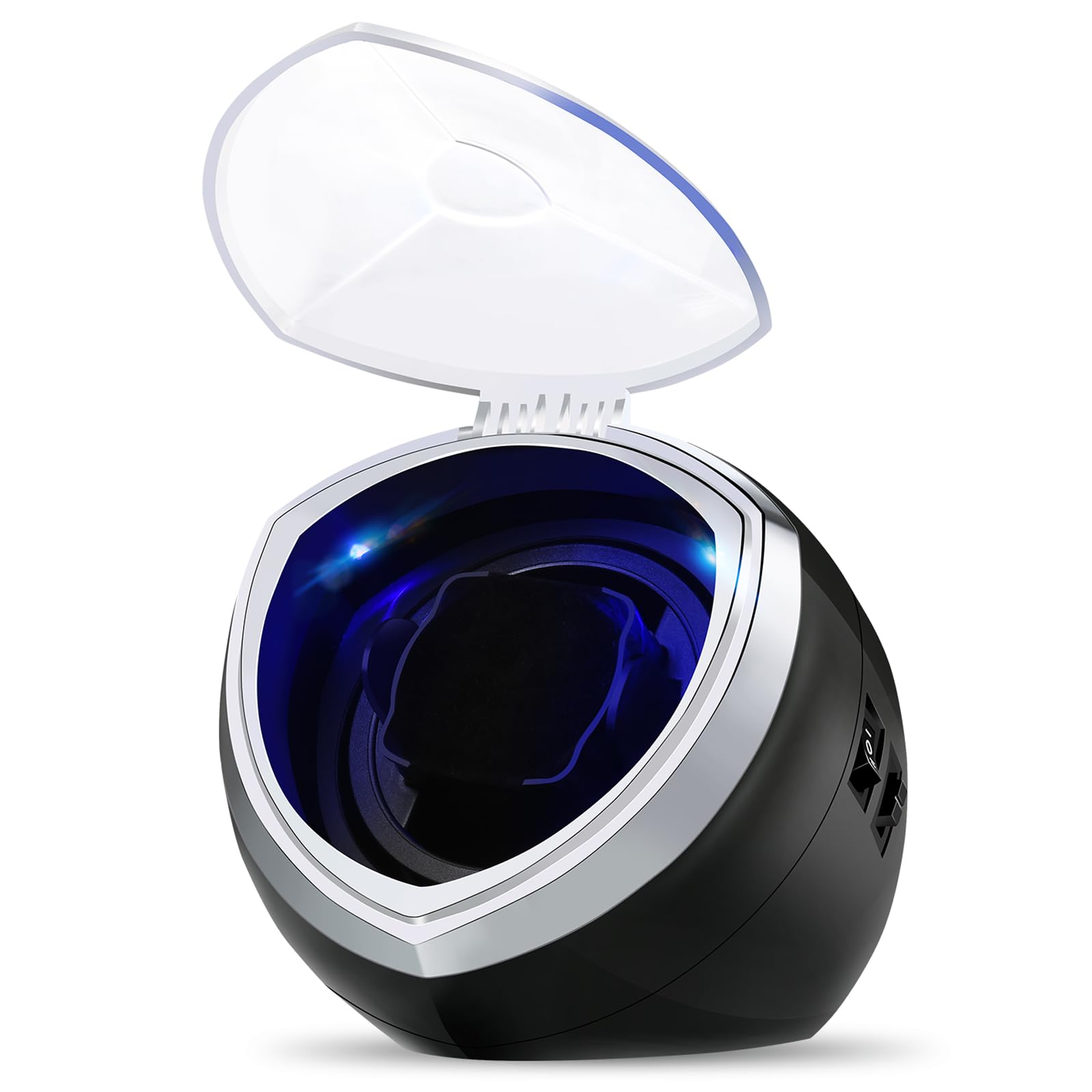 Single Automatic Watch Winder with Quiet Motor, 4 Rotation Mode Settings, Suitable for Men’s and Ladies Wrist Watch