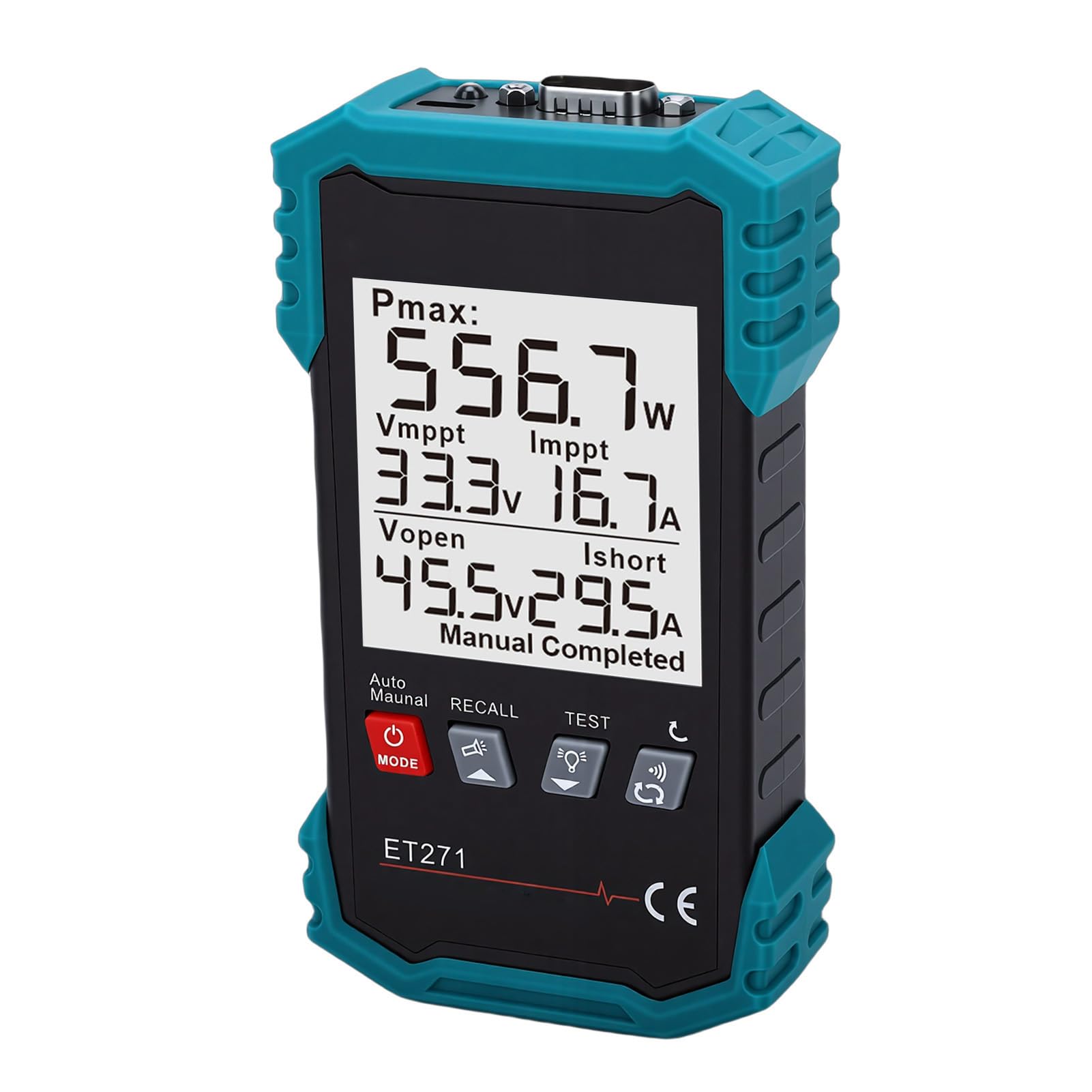 Ausla Tester per Pannelli Solari con Tracciamento MPPT, Analizzatore Fotovoltaico da 2000 W 90 V 40 A, Memorizzazione Dati LCD Retroilluminato, per Tecnici Solari Test Fotovoltaici Commerciali