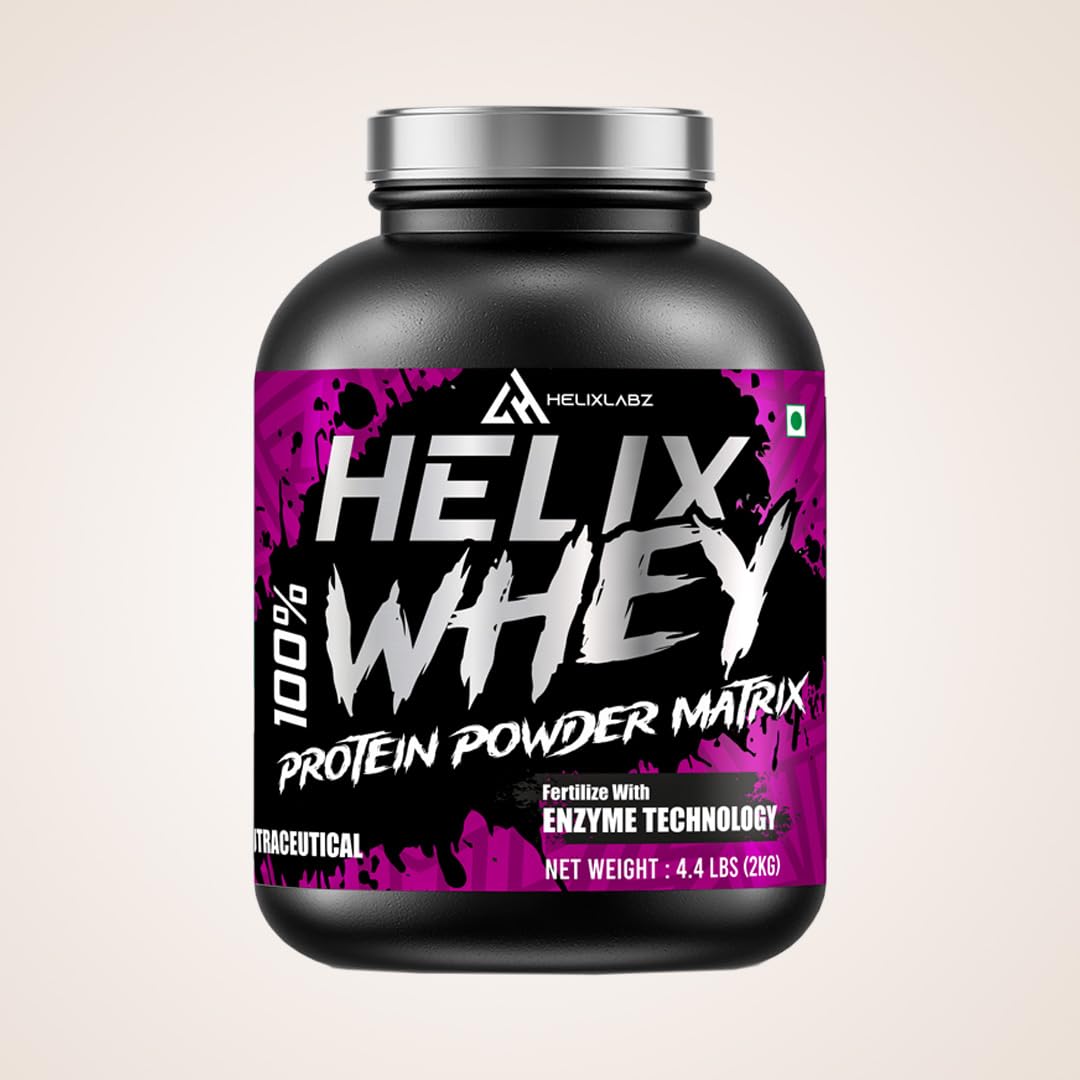 Helixlabz HELIX 100% Whet Protein Powder Matrix (2kg, Malai Kulfi)