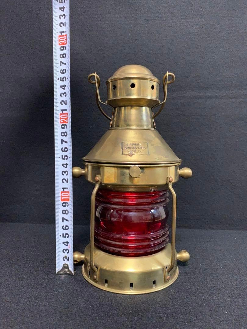 真鍮製 キャンドルランタン OILランプ インテリ 重厚感 オイルランプ