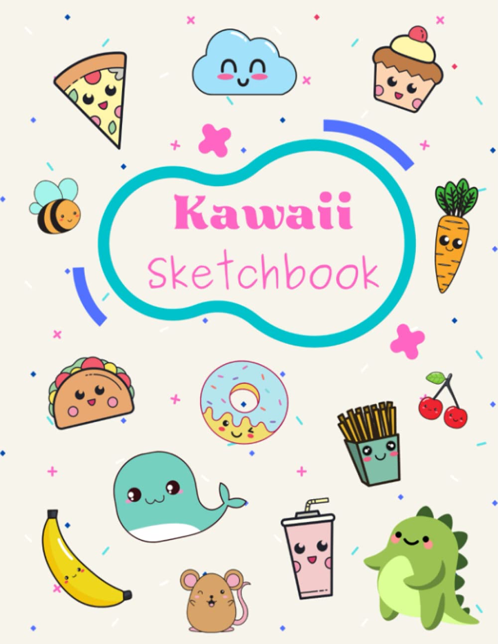 Kawaii Drawing and Sketchbook: 8.5x11 Cute Kawaii Doodle Book to Learn How to Draw Kawaii Style