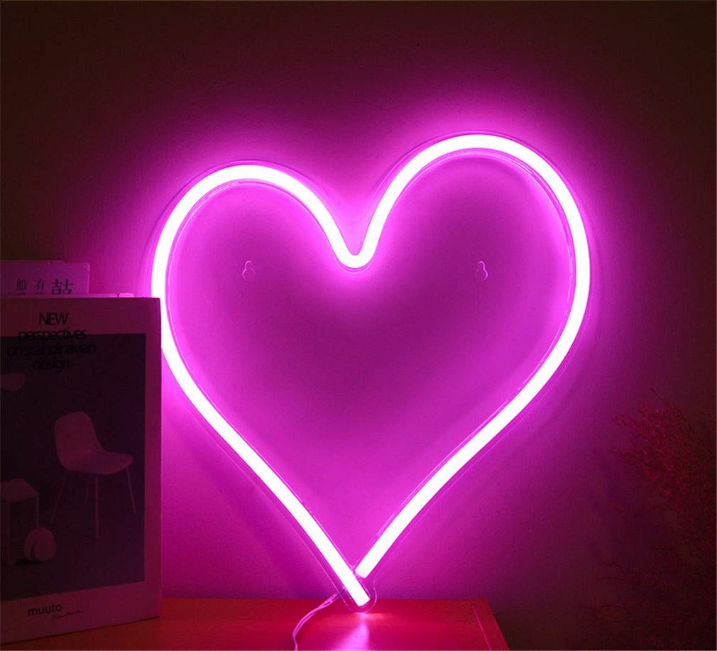 Neonlicht Zeichen LED Herz Nachtlichter USB-betrieben dekorative Festzelt Zeichen Bar Pub Store Club Garage Home Party Dekor