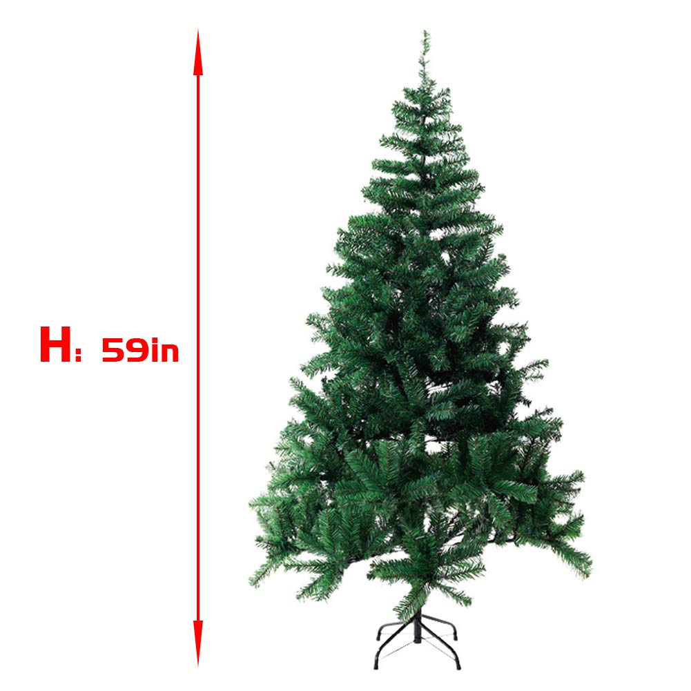 Arbre de Noël Artificiel de Table en Sapin de Noël en PVC (59 po)