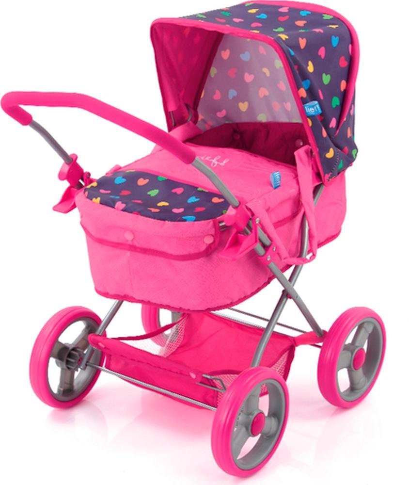 Hauck D86484 Puppenwagen Gini Herz, rosa