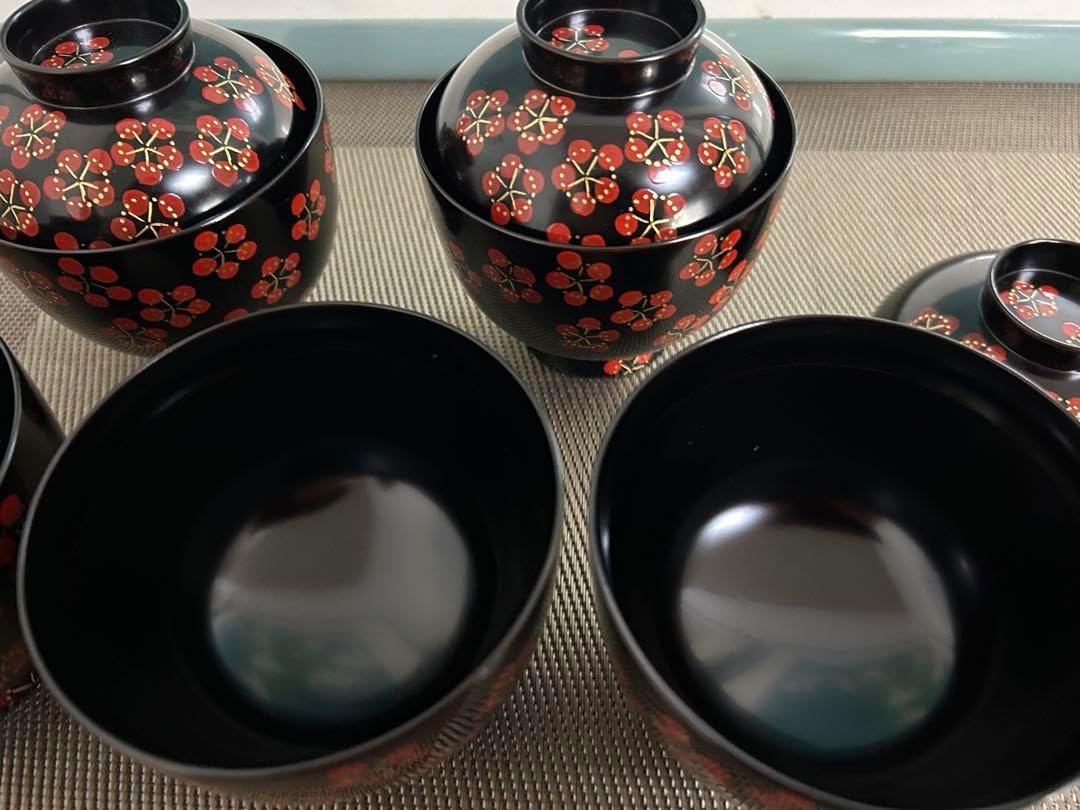 平安象彦 小吸物椀 紅梅 5客 懐石 料亭 割烹 ※海外発送の場合、木箱は 平安象彦 小吸物椀 紅梅 5客 懐石 料亭 割烹 ※海外発送の場合、木箱は