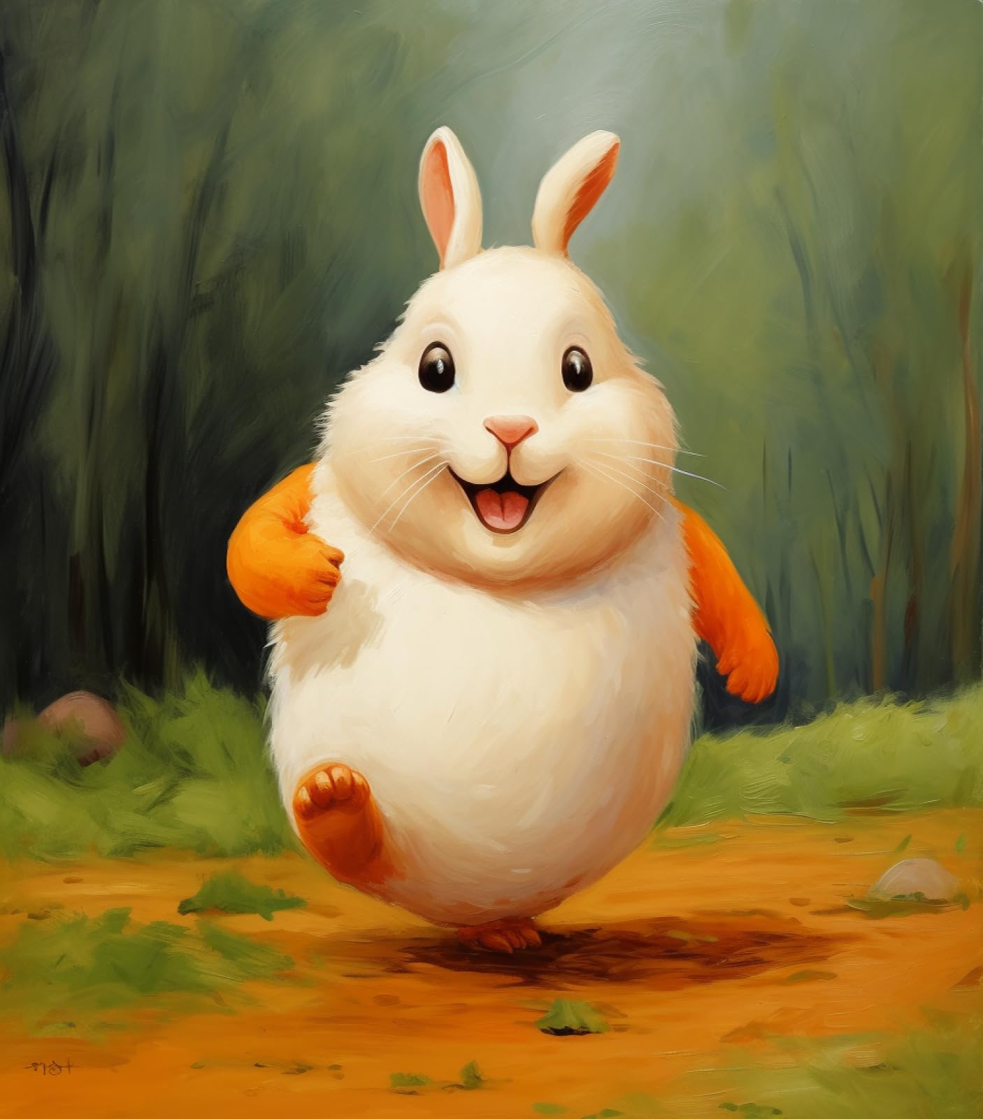 Peinture par Numéro Adulte,Lapin d'animaux de dessin animé mignon,Kit de Peinture à l'huile sur Toile par Numéro pour Enfants ou Débutants,sans cadre ,40x50cm Peinture par Numéro Adulte,Lapin d'animaux de dessin animé mignon,Kit de Peinture à l'huile sur Toile par Numéro pour Enfants ou Débutants,sans cadre ,40x50cm