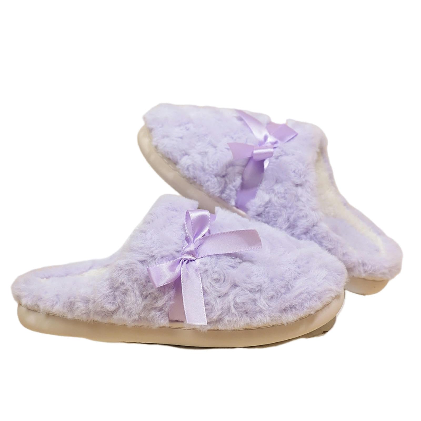 Pantofole Pantofole A Fiocrro-viola-38-39