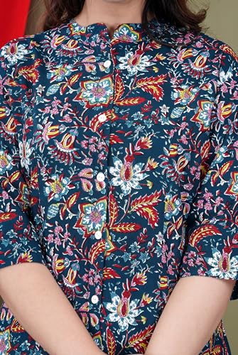 Image of FebQ Printed Shirt Style Top for Women