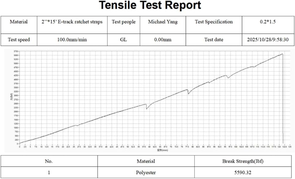 8 Pack E-Track Ratchet Straps 2''x 15ft 4400lb Break Strength 1466lb WLL Heavy Duty Tie Down Straps Polyester Webbing & Spring Fitting & Ratchets for Truck,Trailer,Cargo,Motorcycle,Furniture,Tire - Image 8