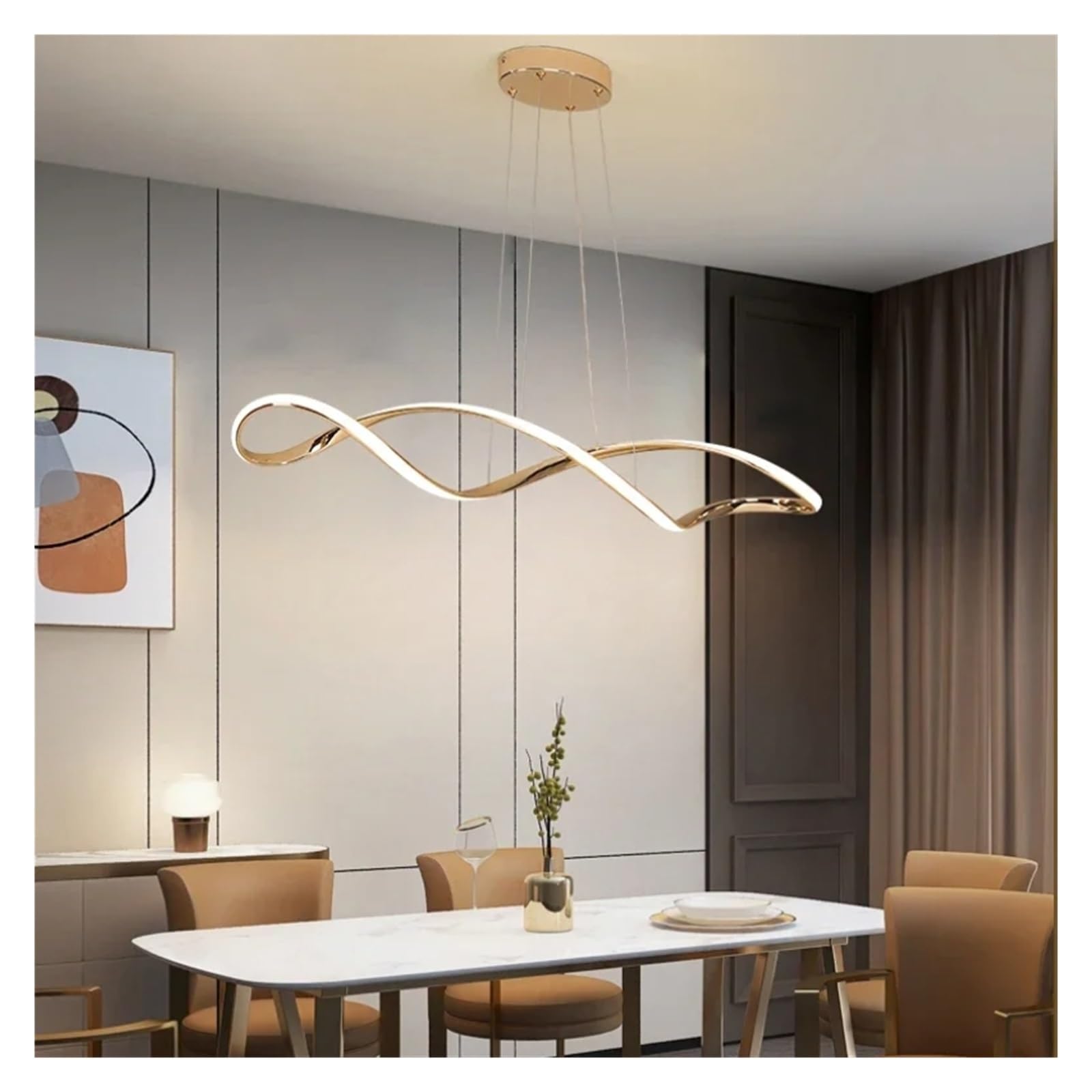 Lampe suspendue LED moderne pour travail à la maison et loft - 8