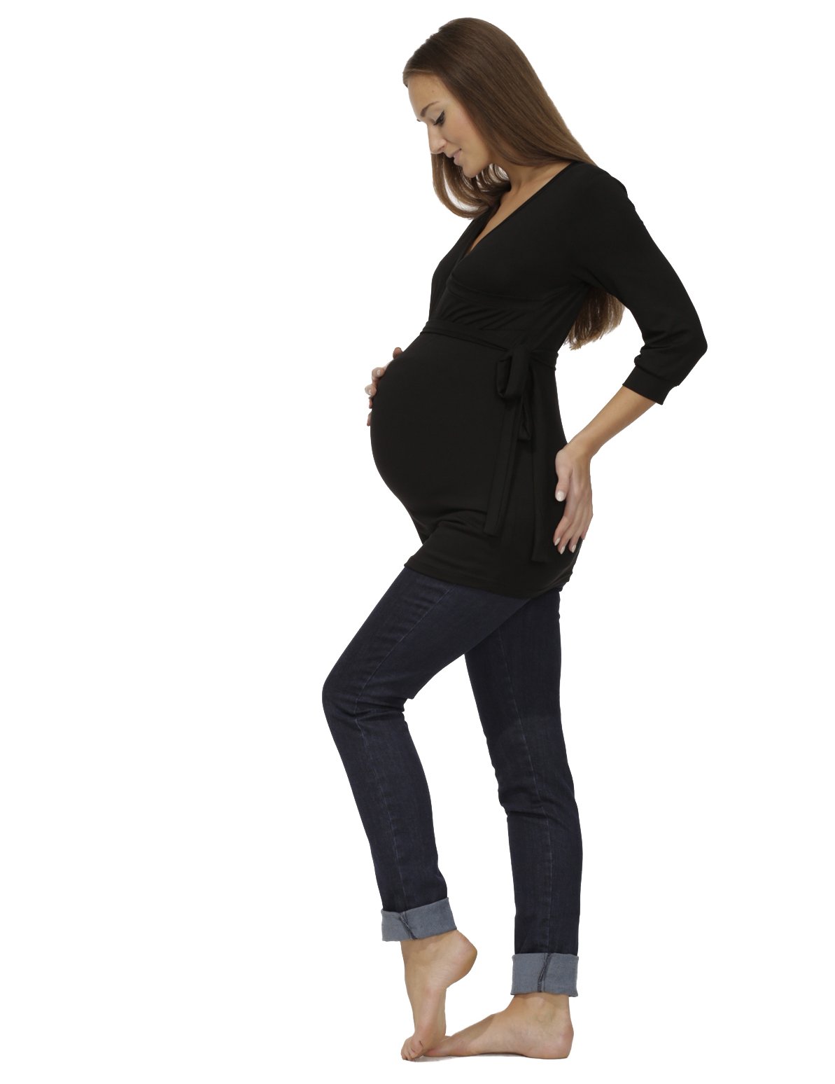YESET Jeans de Maternité Jeans Grossesse Pantalon Jeans Longue Stretch Ventre Enceinte Denim