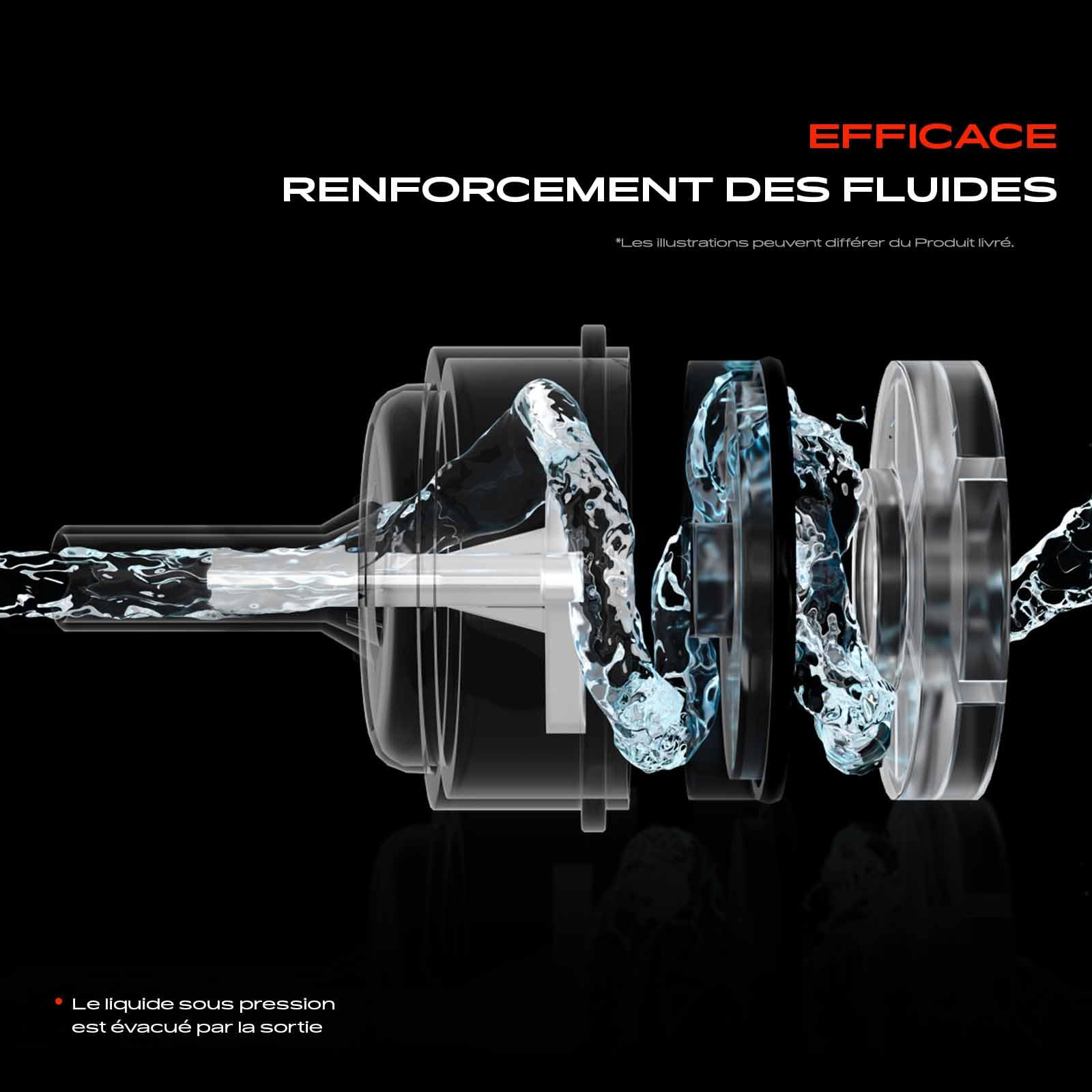 Frankberg Pompe d'eau de nettoyage nettoyage des vitres Avant 4-Pôles Compatible avec 207 WD WA WC WK C3 II SC 307 3E 3B 3H C3 I FC FN C2 JM Remplacer# 9641086680