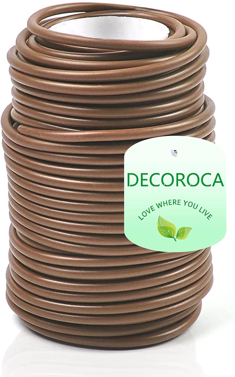 Decoroca Soft Brown Plant Ties for Support + Decoroca Corten Steel Hillside Planter
