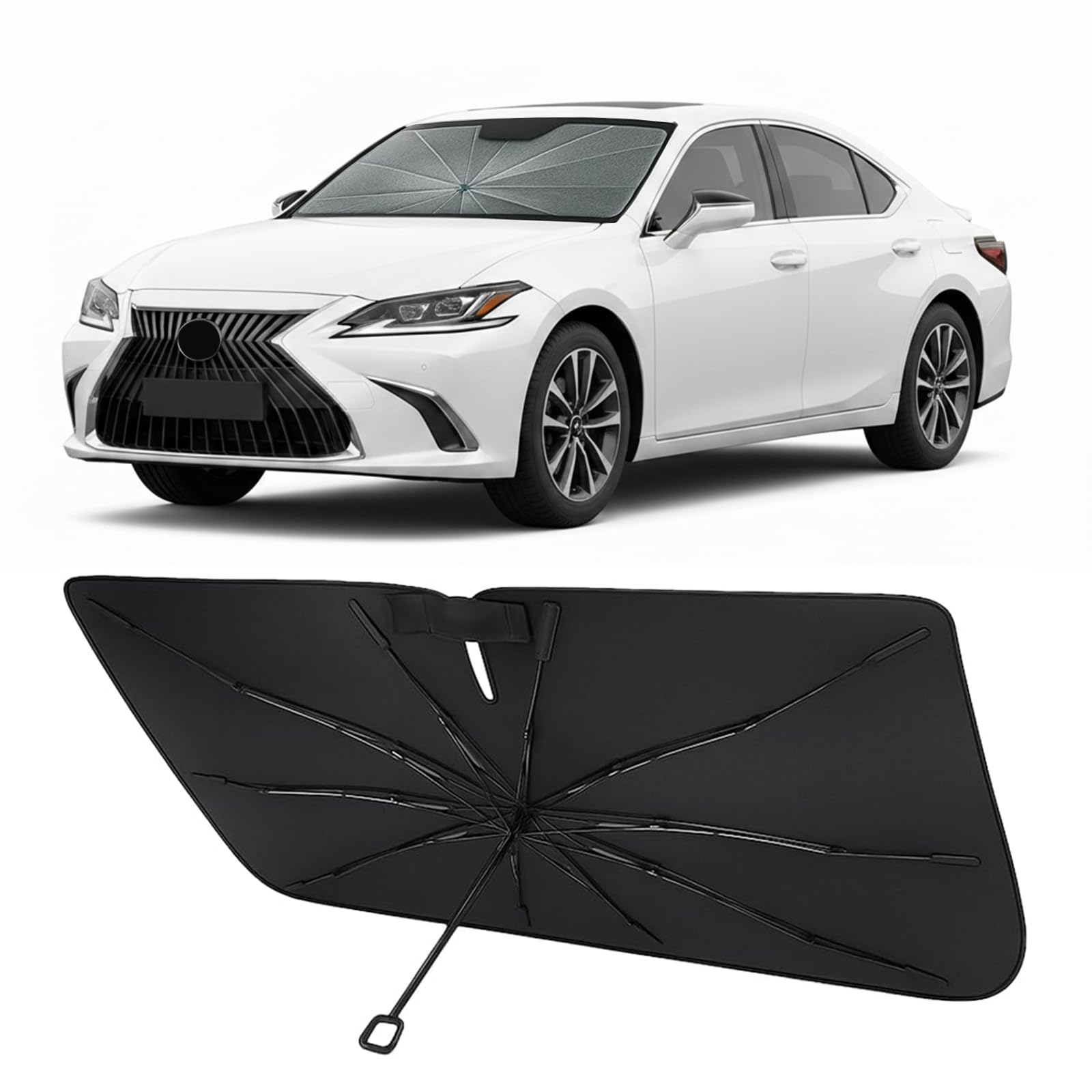 Proadsy Custom Fit Windshield Sun Shade Umbrella for 2019-2025 Lexus ES