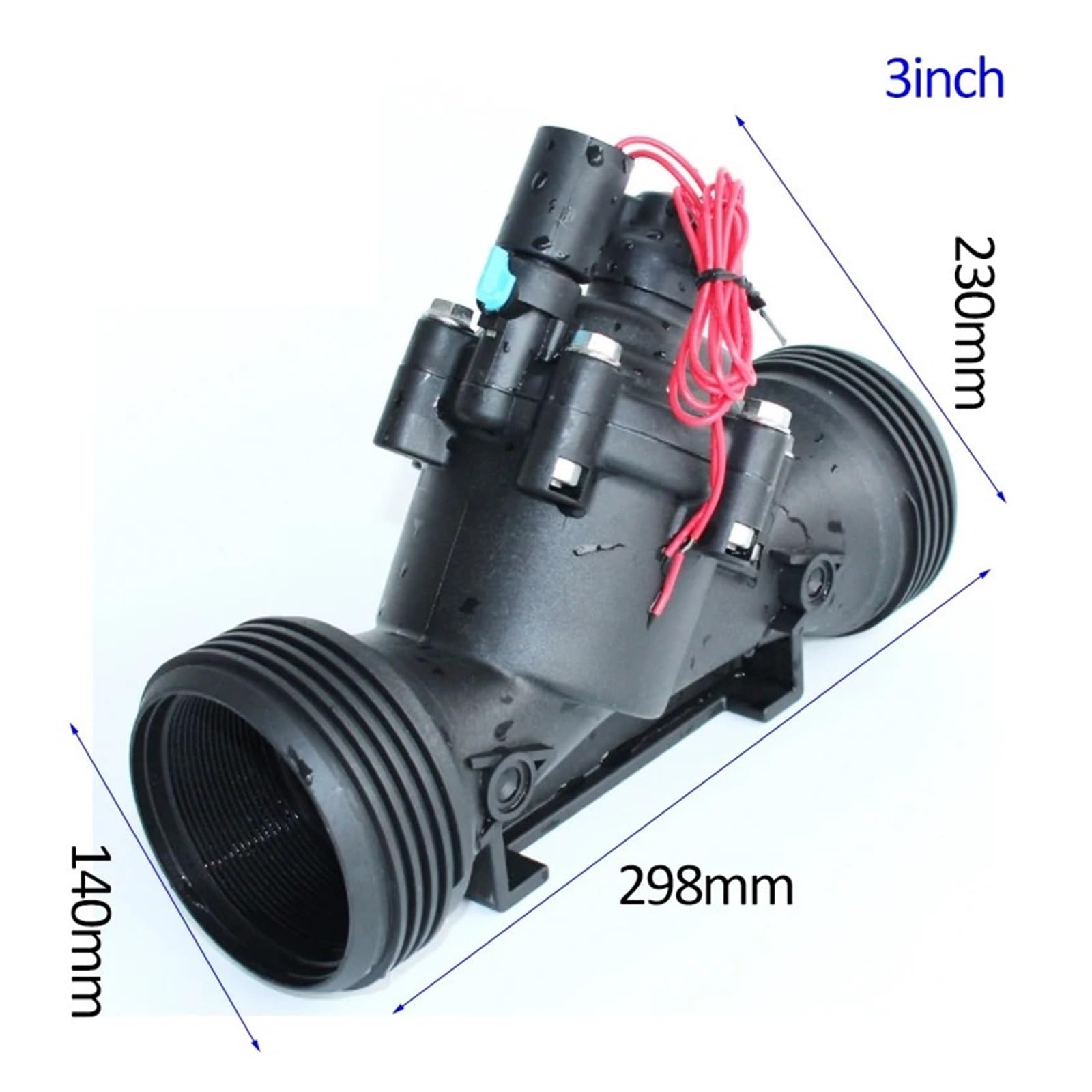 Electroválvula de riego 3 Pulgadas, 220 V, 12, 24 CC, con Enclavamiento y regulación caudal for agrícola(DC 24v)
