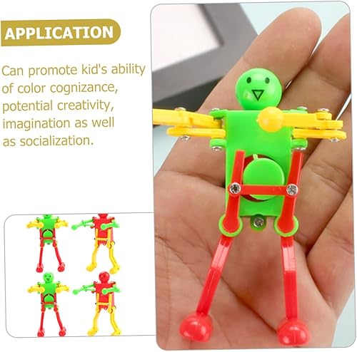 Miniatura 8 de 4 piezas de robot de baile de cuerda para adultos, robots mecánicos, creatividad y habilidades sociales, diversión decoración del hogar y juego