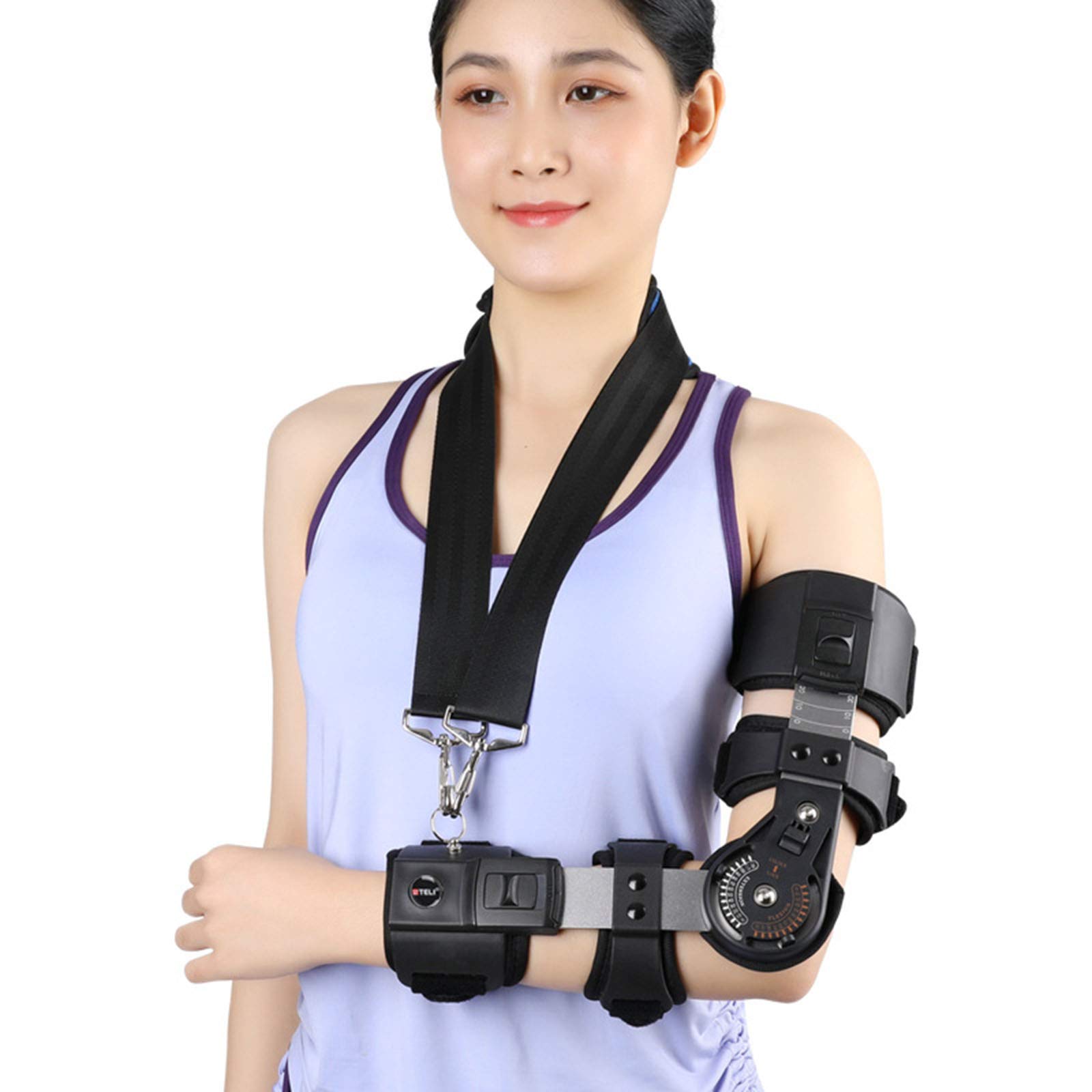 Buy Cajolg Adjustable Elbow Brace Arm Support Hinged Forearm Fracture