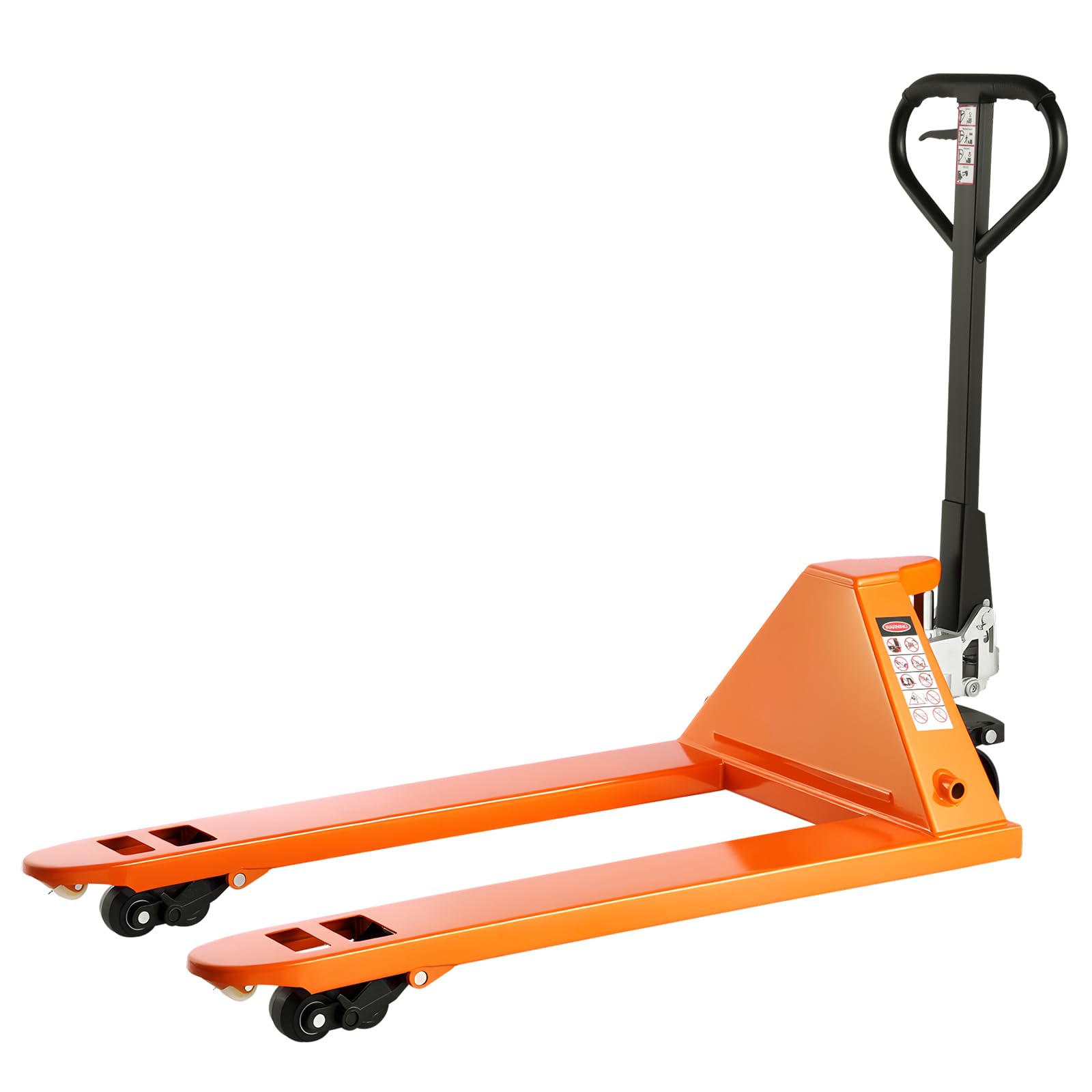 VEVOR Transpallet, Capacità 3 T, Transpallet Manuale con Forche da 1620 x 685 x 1225 mm per Movimentazione Materiali, Altezza di Sollevamento Forche 85-180 mm, per Magazzino, Supermercato