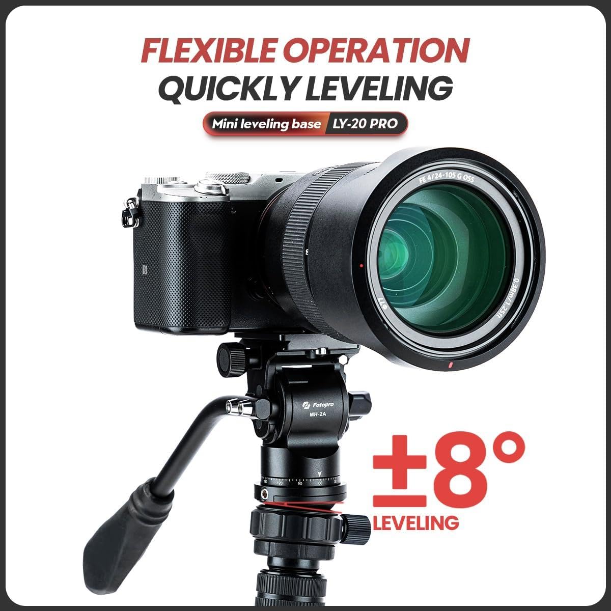 Fotopro LY20 PRO Trípode Speedy Mini base de nivelación universal horizontal para cámara réflex digital