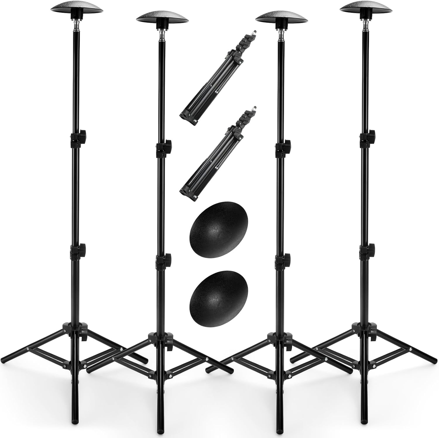 Funtery 4 Pcs Boat Cover Support Pole Adjustable Boat Cover Support System ABS Plastic Pole Jon Accessories for Fishing Bass Pontoon Trailer Tripod Stand 21-50 In