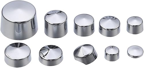 Miniatura 8 de XFMT Juego de tapas de perno ABS cromadas compatibles con Harley Touring Electra Glide Road King 2007-2013