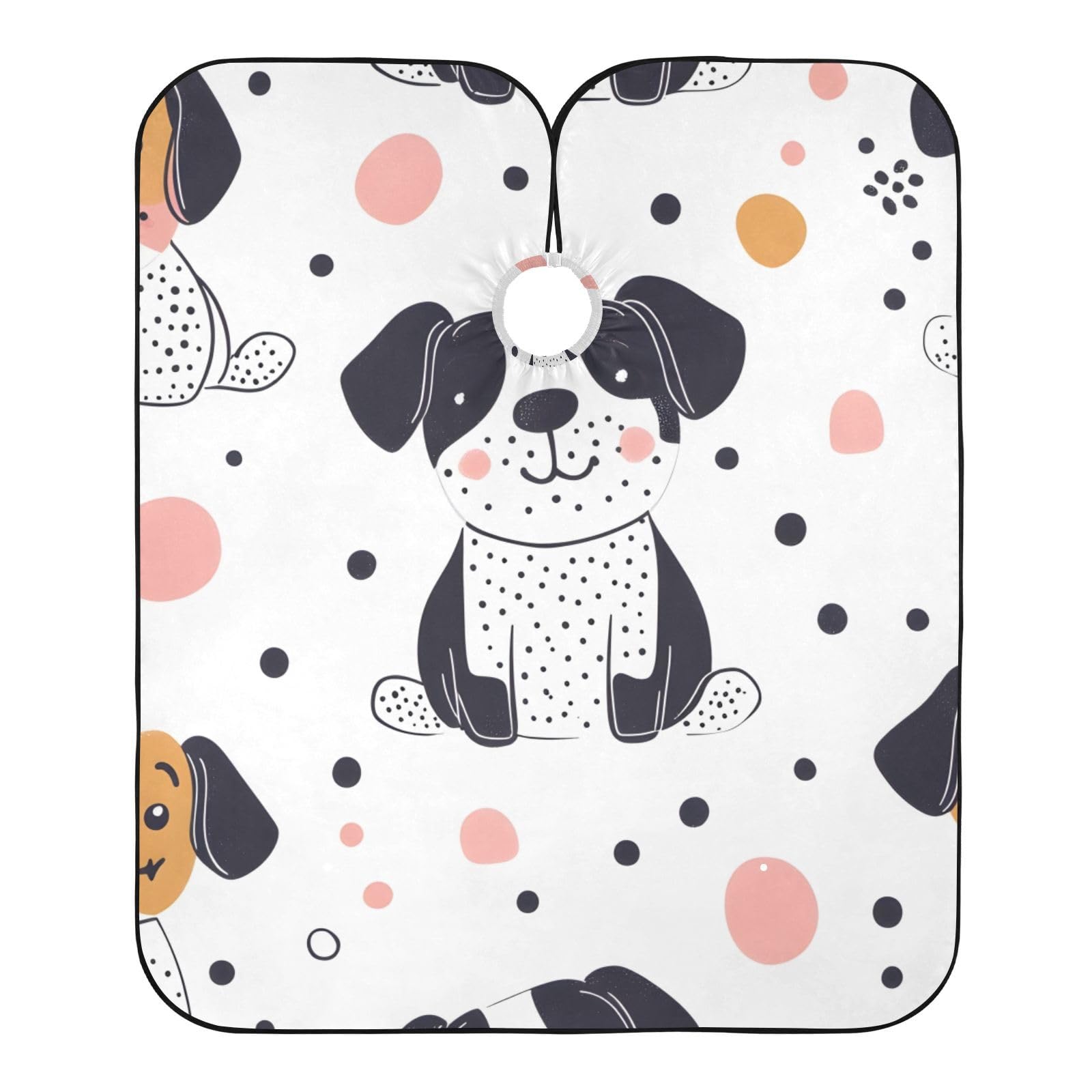 Hezely Funny Dogs Hair Dye Cape, Barber Cape for Adults,Waterproof Salon Cape,Waterproof Hairdressing Styling Hair Cutting, 65