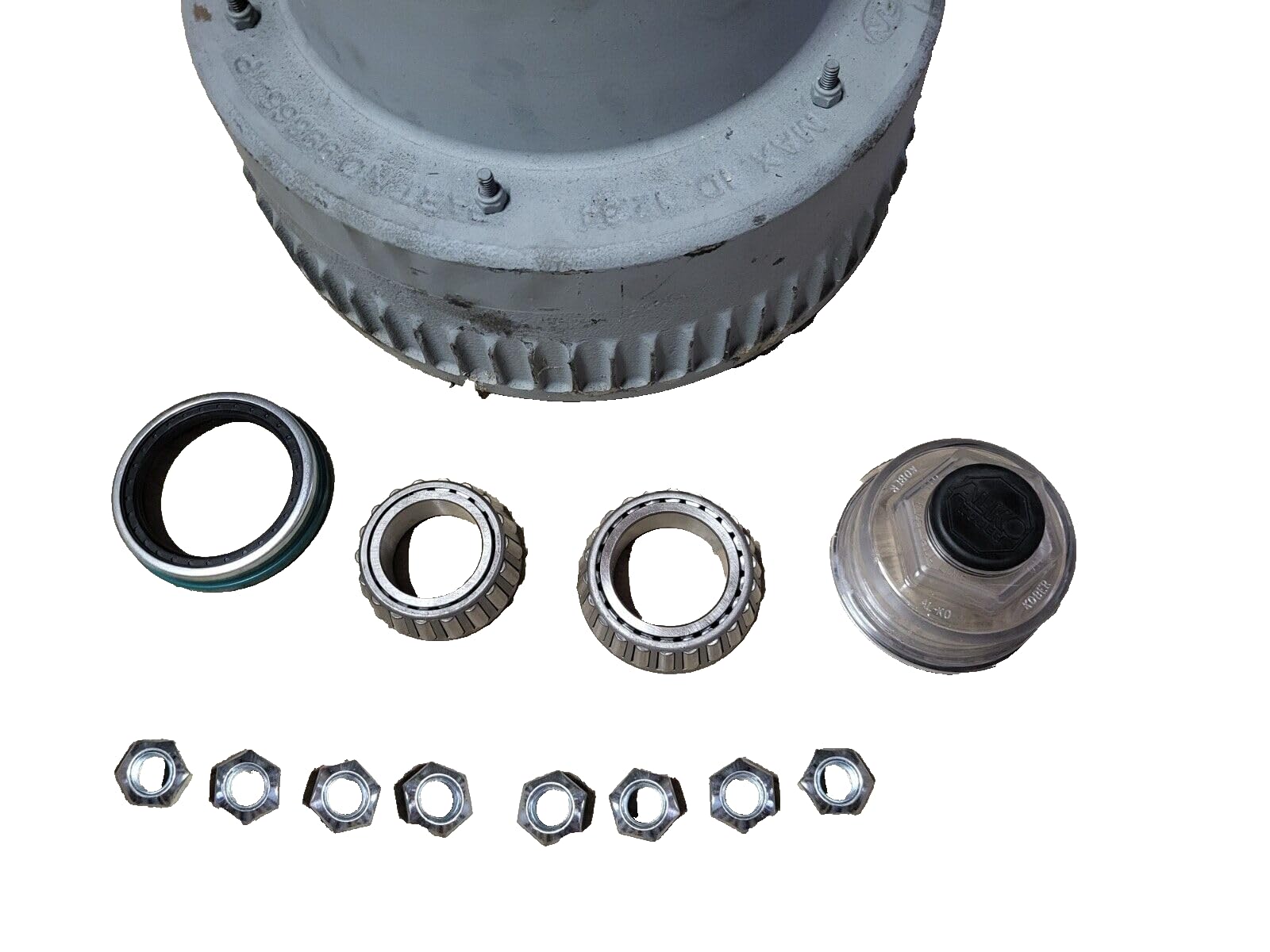 Everything for trailers, RVs and trucks and more - Quality For Rockwell 10,000 GD Hub Drum Kit 4.75 For Pilot 12.25x3.5 Trailer Spindle #99 (FS1XN-3309)