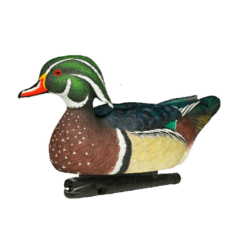 Avian-X Top Flight Wood Duck Floater Decoy (6 Pack), Brown, Multi, One Size (8083)