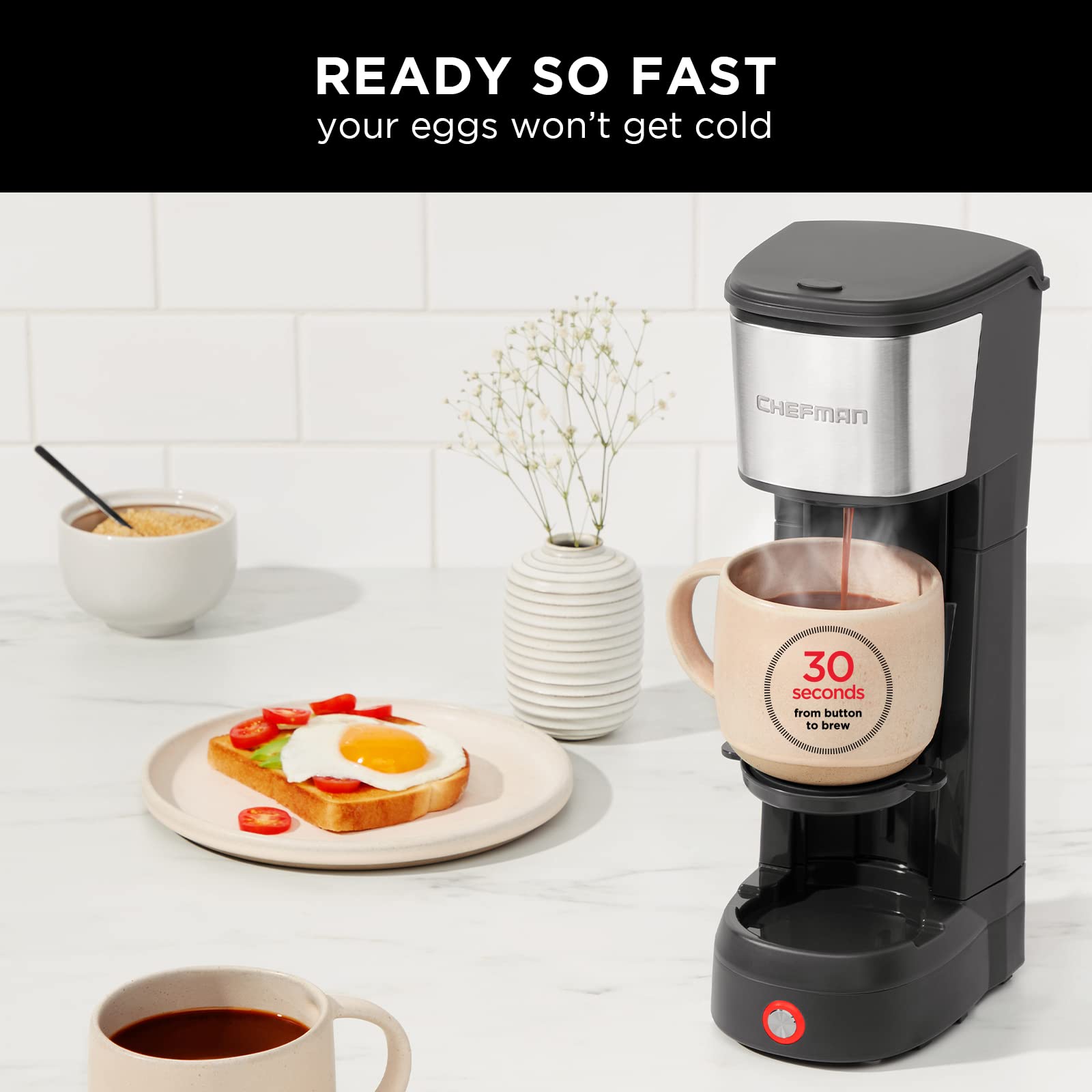 Chefman InstaCoffee Max, The Easiest Way to Brew the Boldest Single