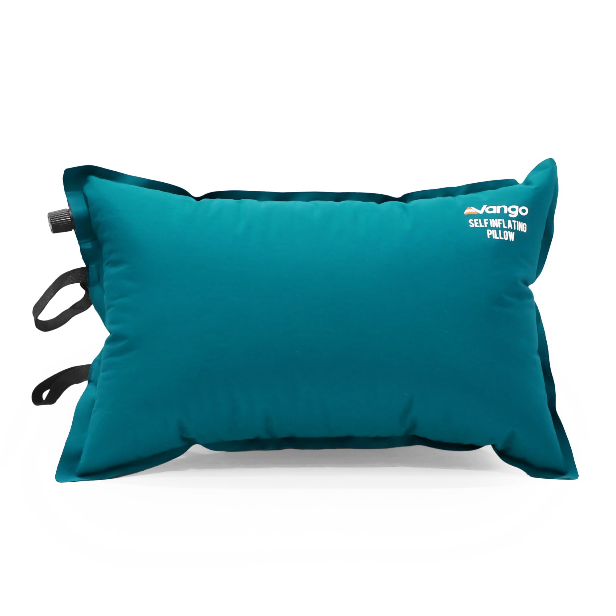 Vango Ocean Blue Inflatable Camping Pillow, Self-Inflating Compressible Compact Travel Inflatable Pillow, Comfortable Ergonomic Blow Up Air Pillow For Camping, Hiking, Beach, Fishing (Ocean Blue)
