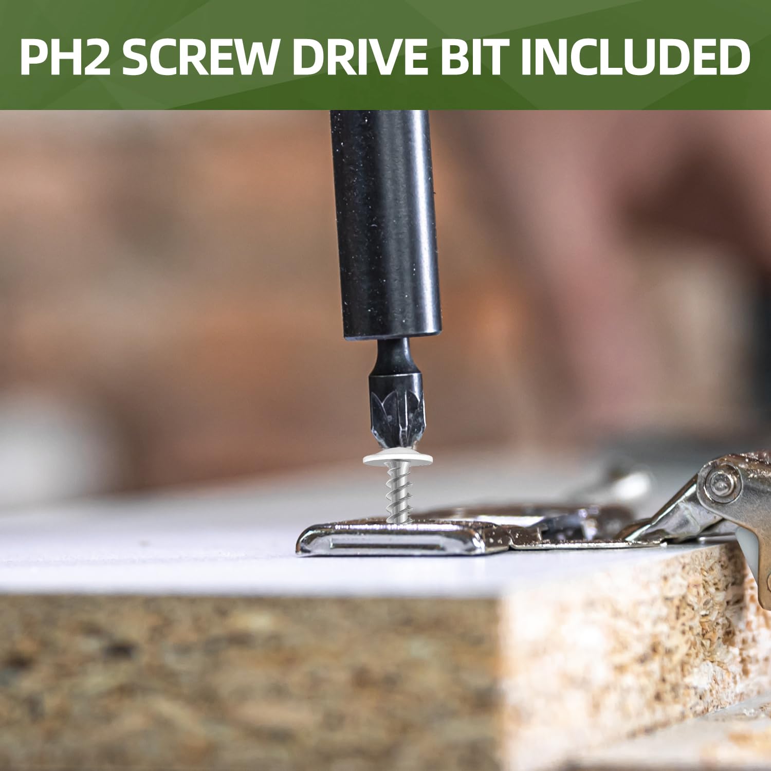 8 x 1 Wood Screws - 120 Pack Phillips Self-Tapping -3