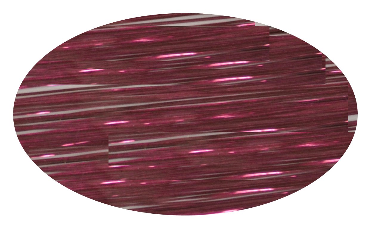 Tinsel"Cranberry" Extensions + Hair Art Pin-Tail Comb