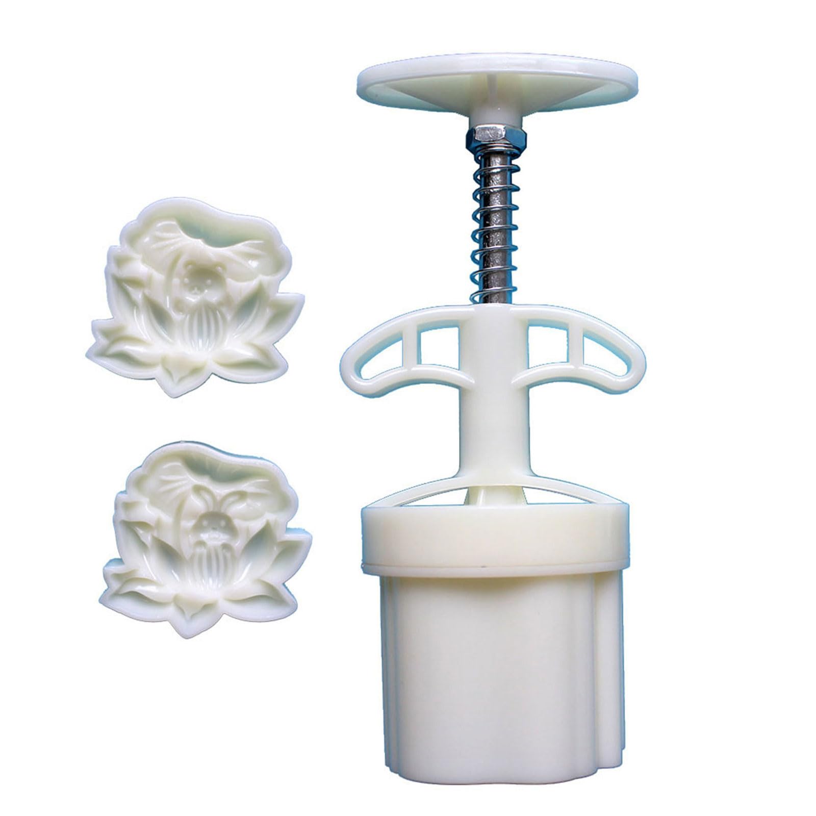Xitea 34F Plastic Moon Cake Pastry Mould With Double Cavity 50G 75G For Homemade Baking Dim Sum And Desserts Press Design Baking Accessories