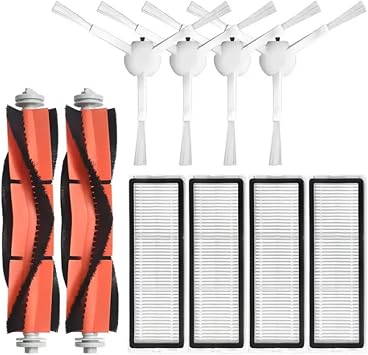 10 Par a Mi Vacuum Mop X10+X10 Plus-X20+X20 Plus/S10+S10 Plus-S20+S20 Plus Robot S p rge Hepa Filtre,F r a Yedek Par a Aksesuar Seti