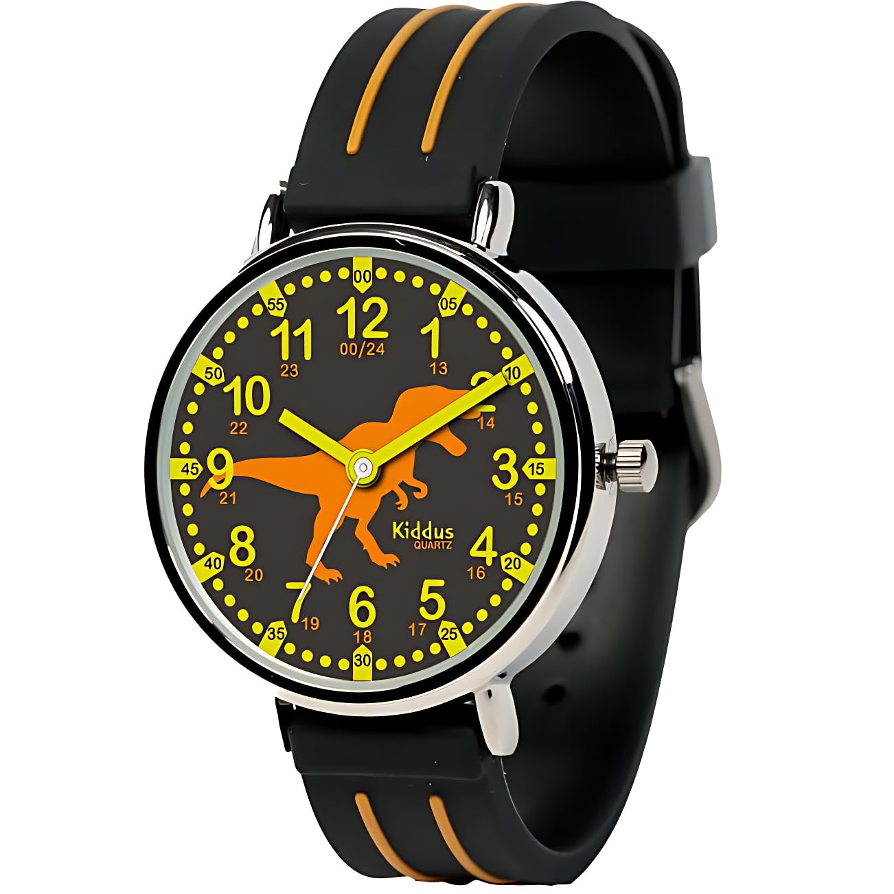 Kiddus Educational Watch for Kids, Analog Wristwatch for Boys and Girls from 5 Years Old, 3ATM and 5ATM, First Children's Timepiece with Hours and Minutes, Learning Gift for Kids