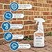 Rainguard Water Sealers Brick Sealer Spray, Penetrating Protection Against Rain and Moisture Damage, for All Brick & Mortar Surfaces, Silane/Siloxane Waterproofer, Natural Finish, Ready-to-Use, 16 oz