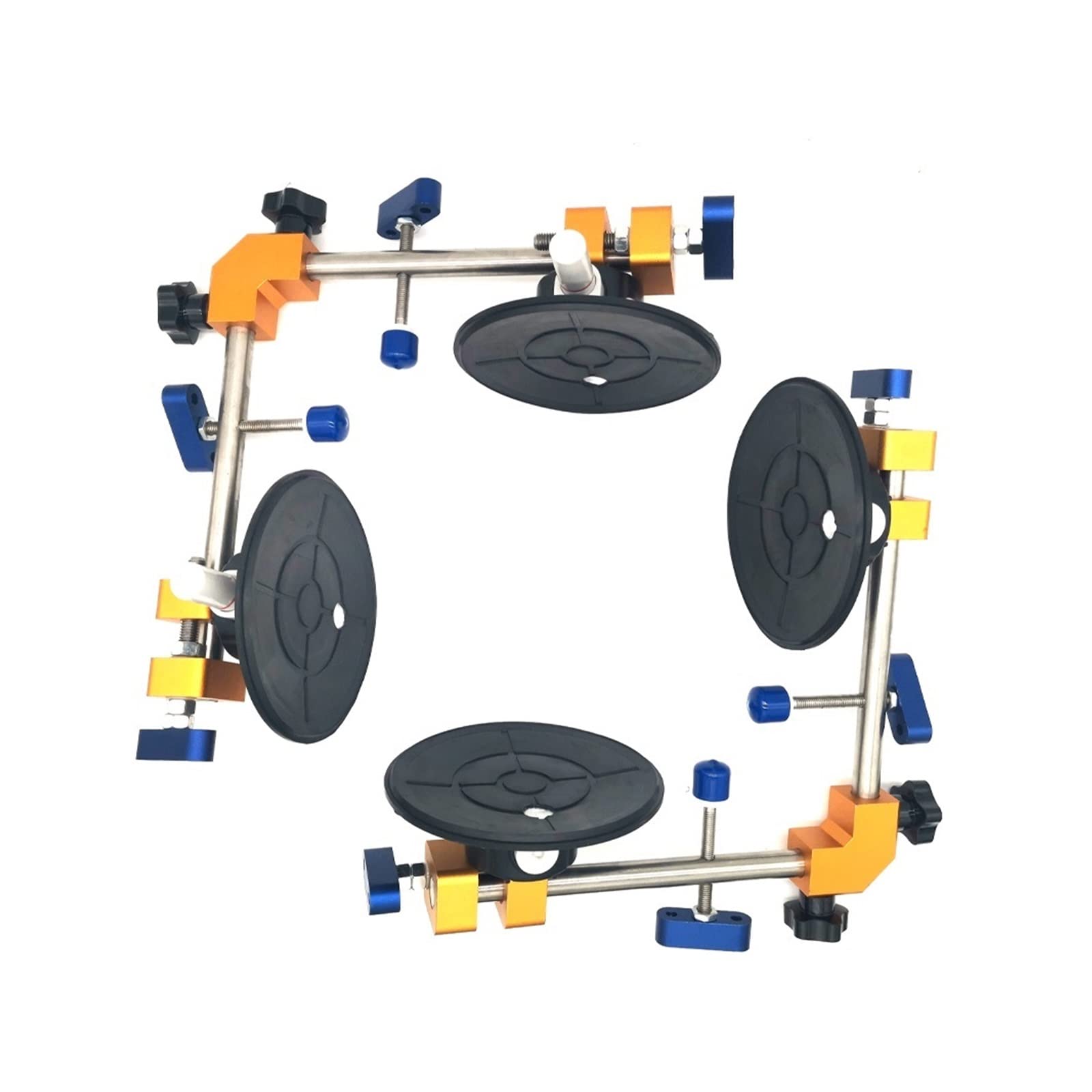 Lot 2 Sertisseurs Angle Droit 90° - Ventouses 15cm - Installation Carrelage Pierre - Réglable 90-270°