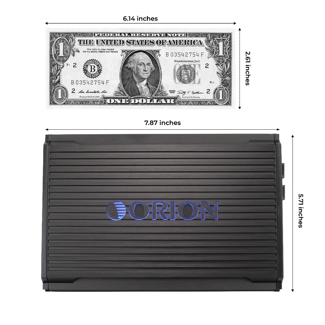 ORION CEA400.4D Cobalt Elite Compact Class D 4-Channel Amp, 400W